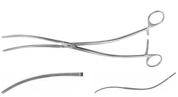 ДЕ’БЕКІ АОРТ. АНЕВРИЗМ. ЗАТИСКАЧ ВИГНУТ. 255MM